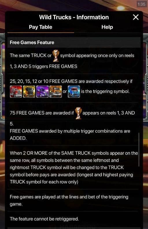 Free Games Feature Trigger