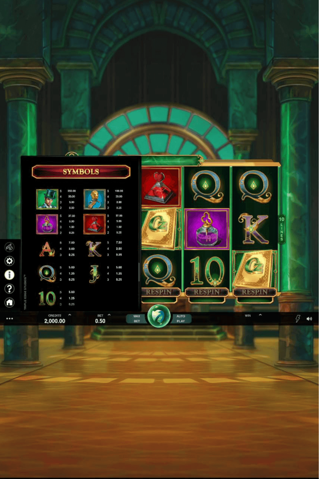 Game Symbols and Payouts book of oz.png