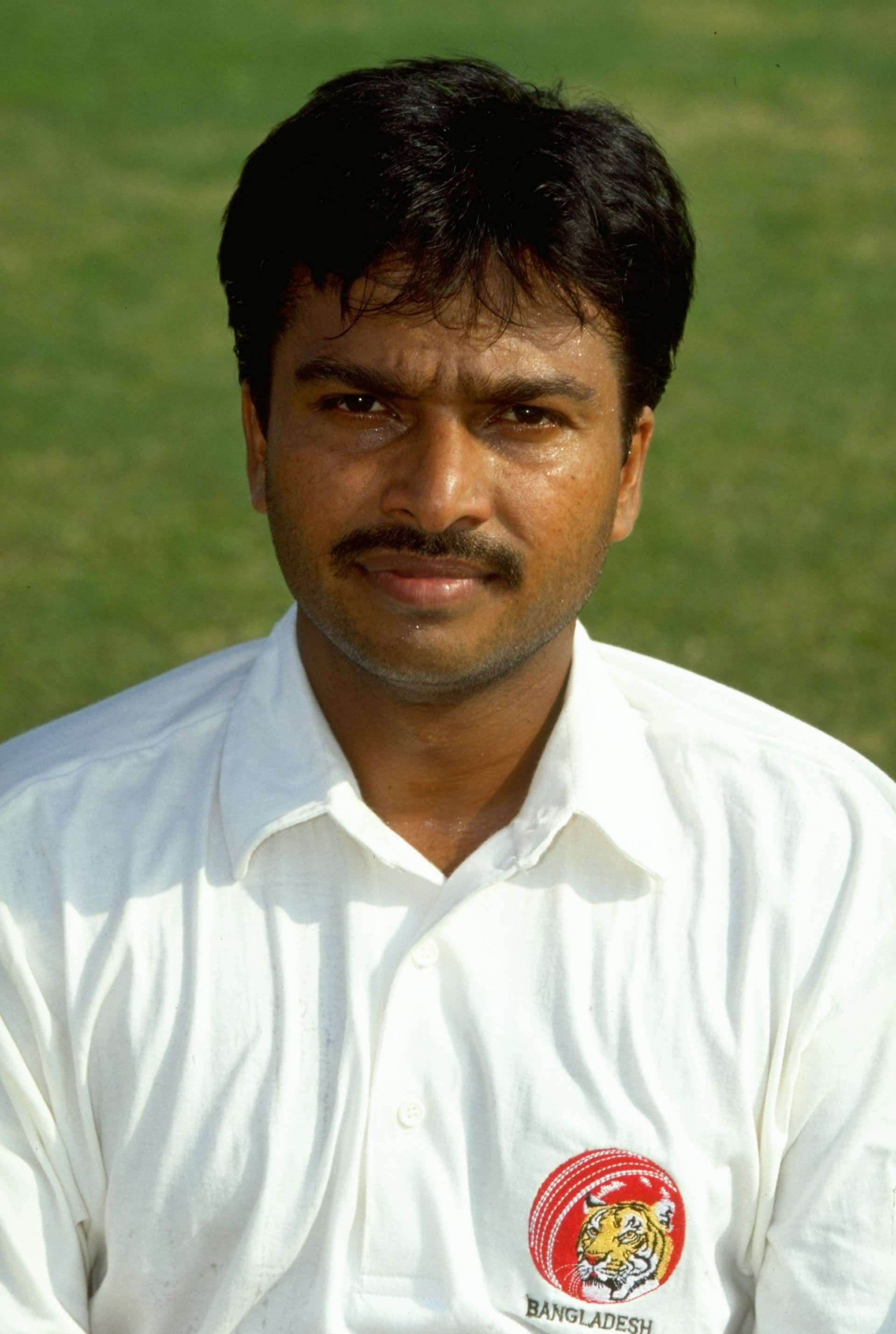 Portrait of Faruque Ahmed a member of the Bangladesh cricket team