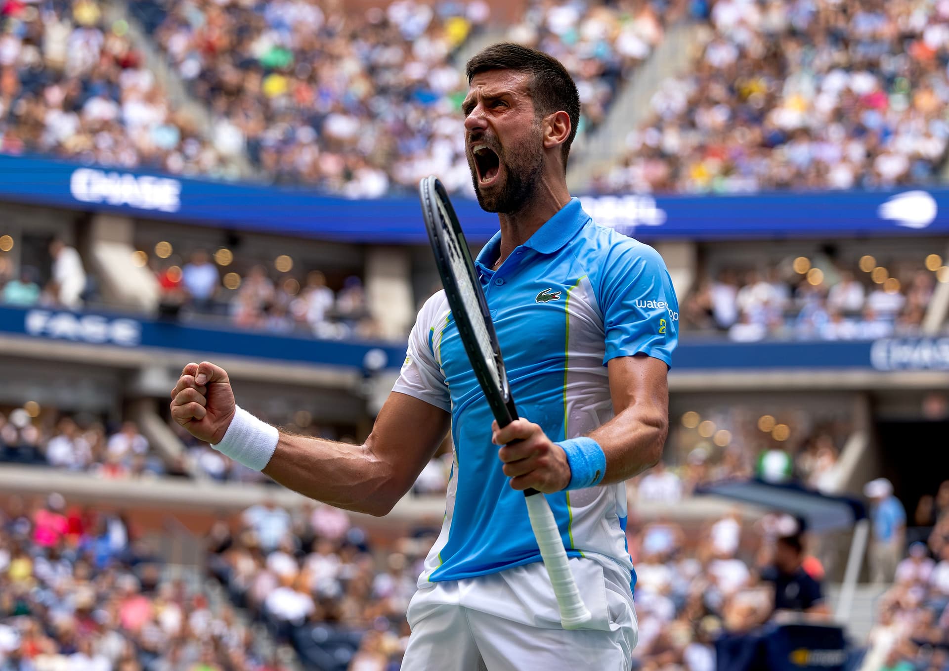 Novak Djokovic of Serbia