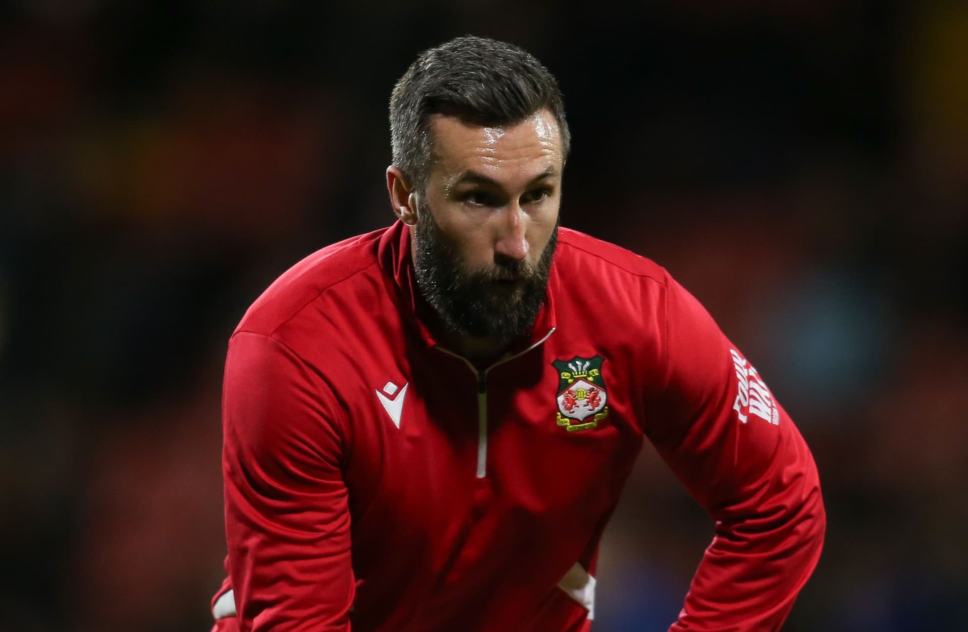 Ollie Palmer of Wrexham is playing in the Sky Bet League 2