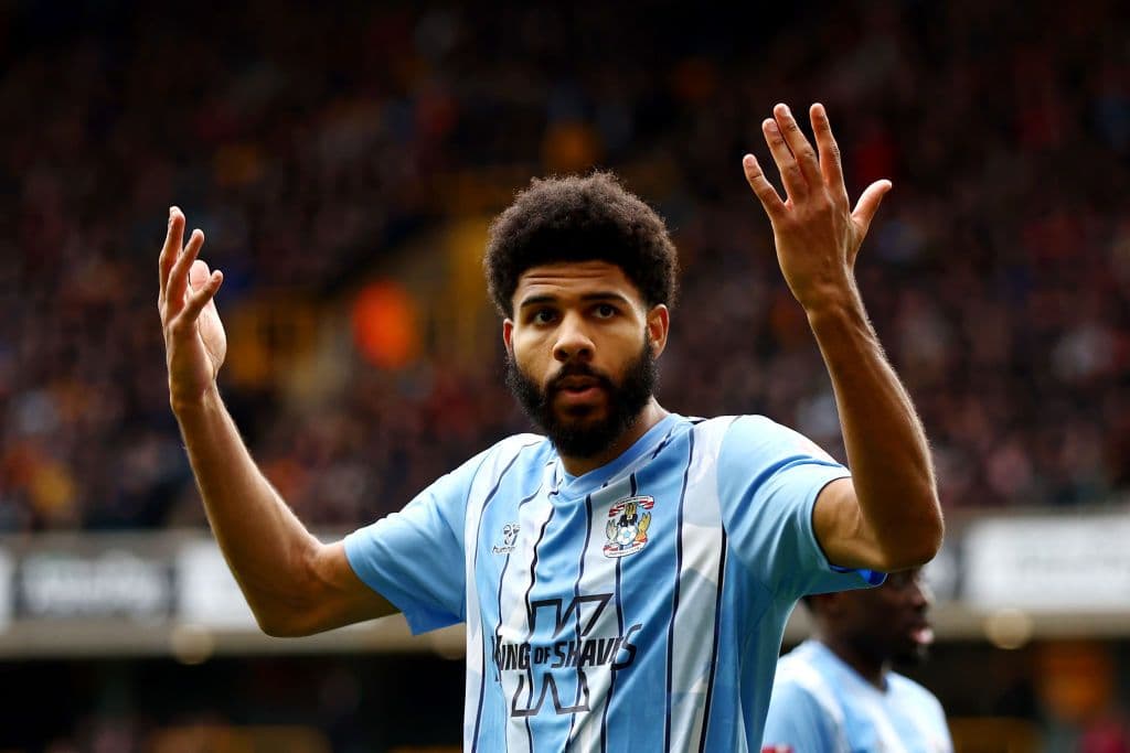 Conventry’s football players Ellis Simms