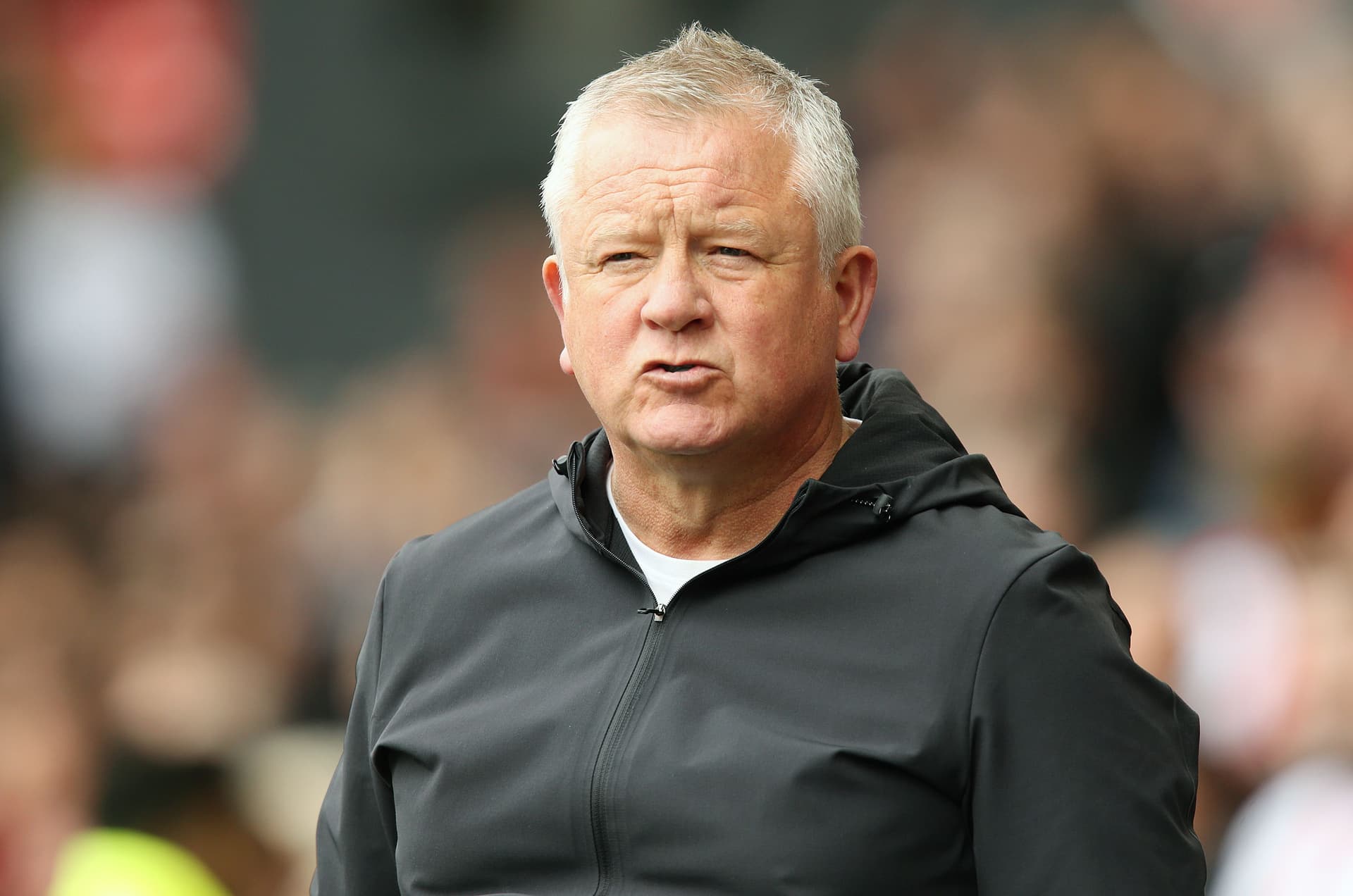 Sheffield United manager Chris Wilder pictured during the Premier League