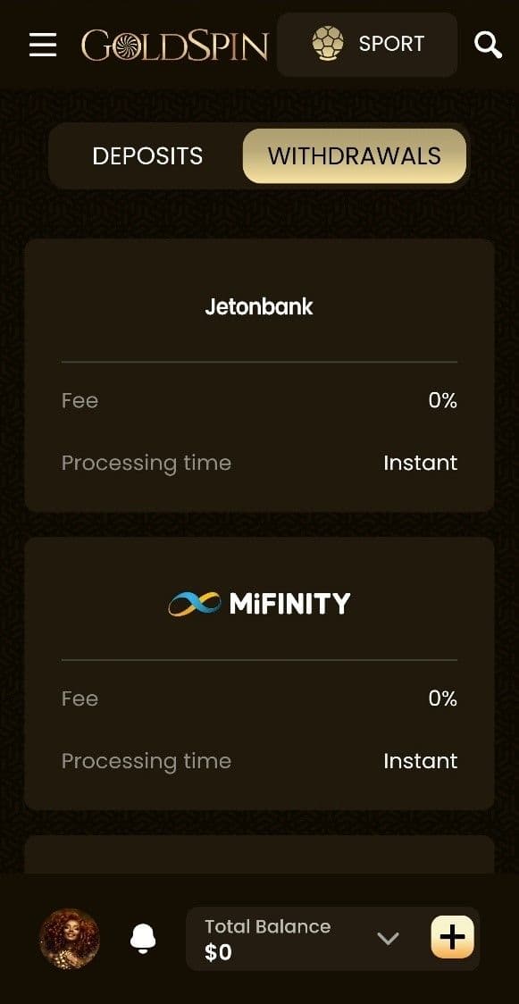 Goldspin Casino Deposit