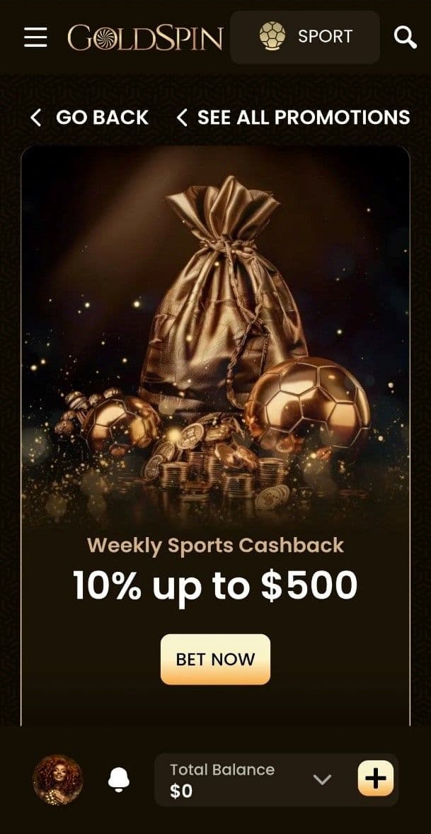 Goldspin Casino Deposit Bonuses