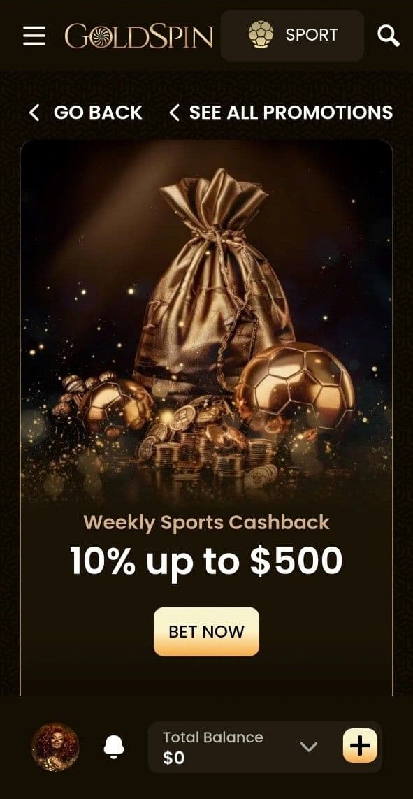 Goldspin Casino Sports Betting Promotions