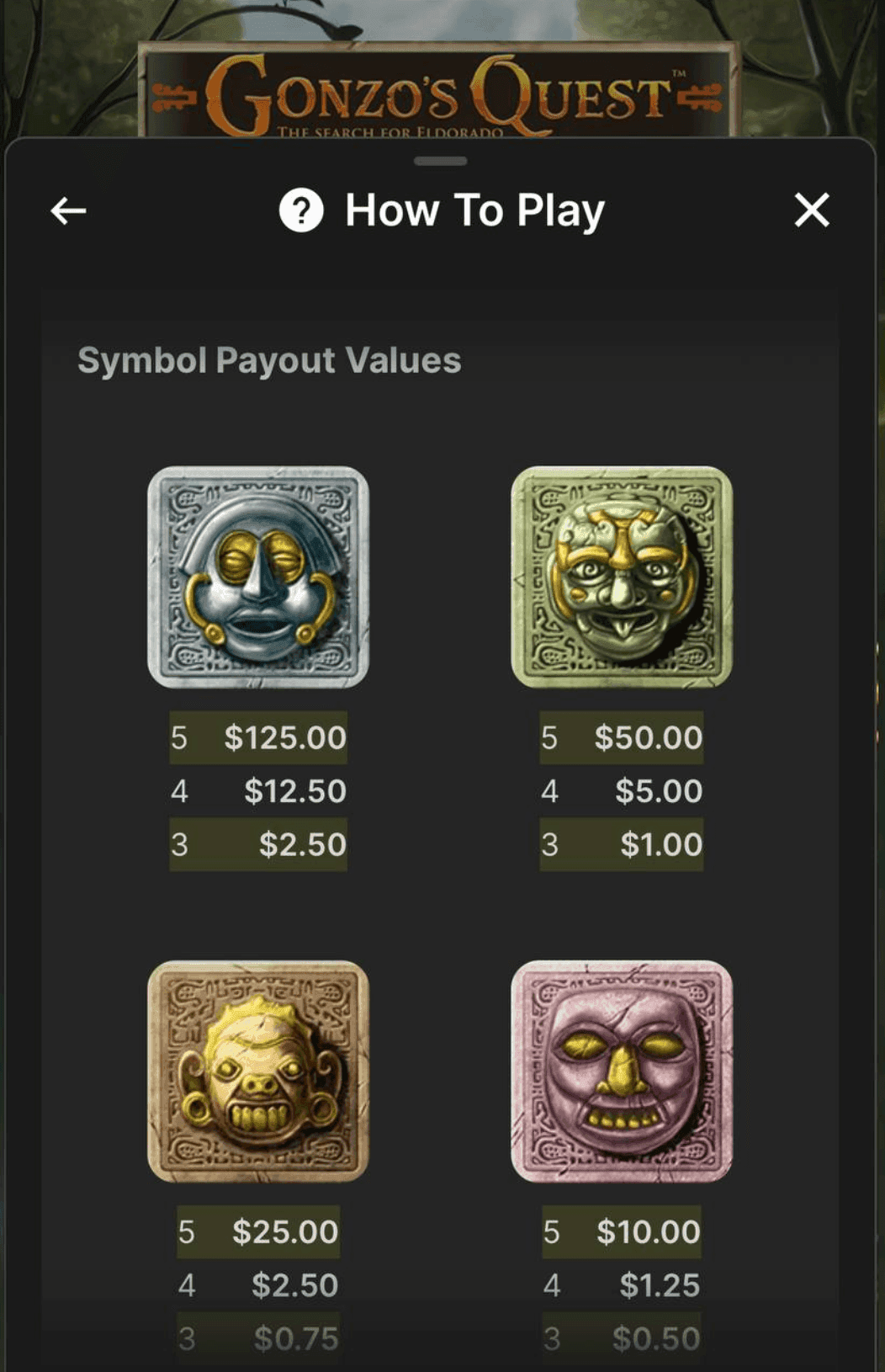 Gonzo’s Quest Game Symbols and Payouts.png