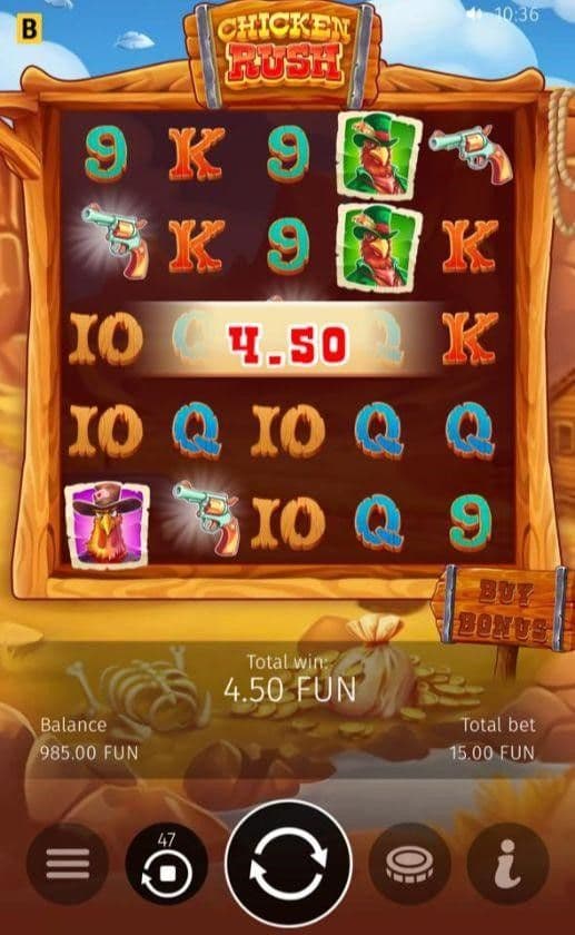 Hit the large spin button to set the grid in motion