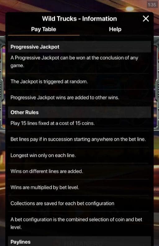 Jackpot Element Wild trucks