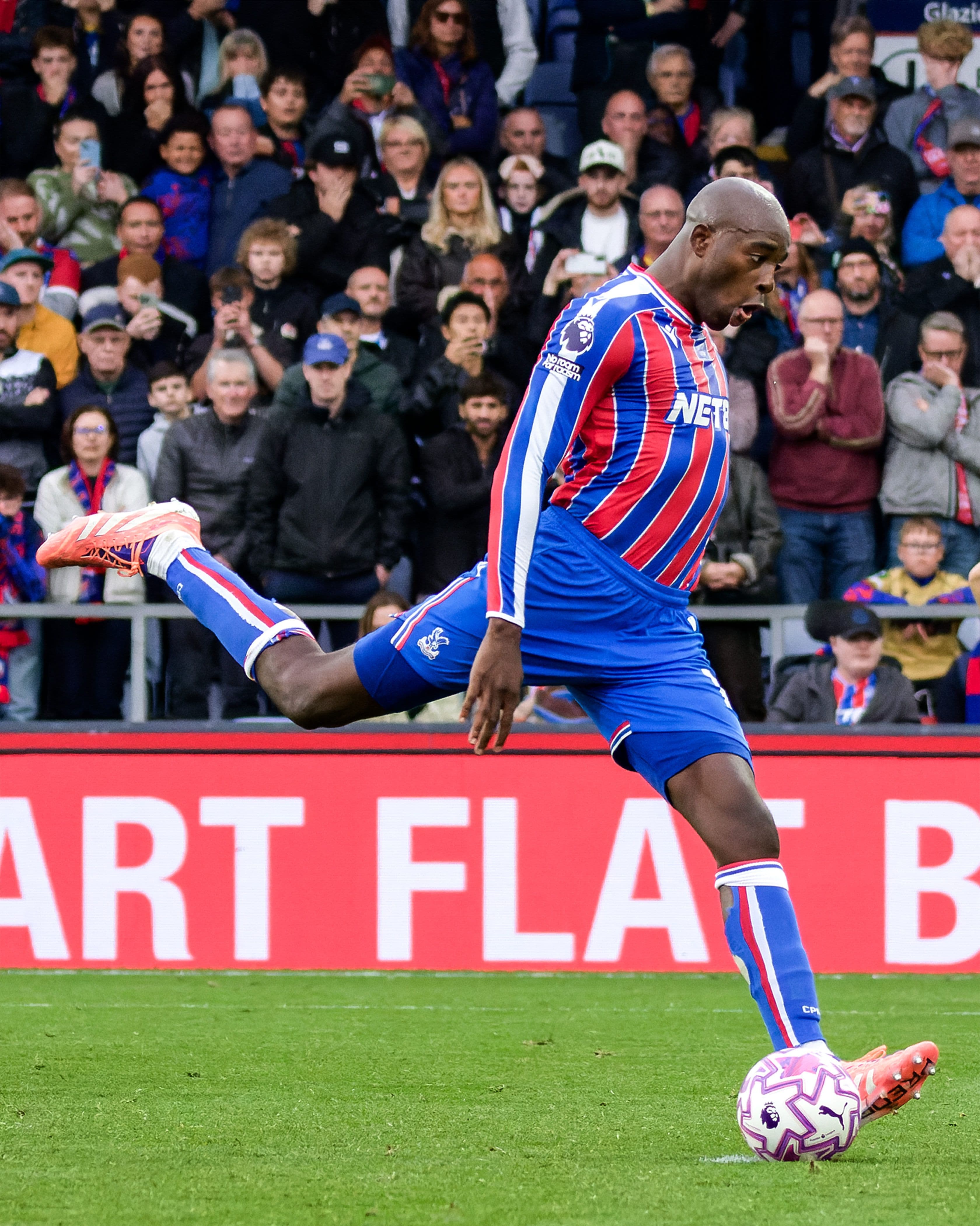 Jean-Philippe Mateta of Crystal Palace scores penalty during the Premier League