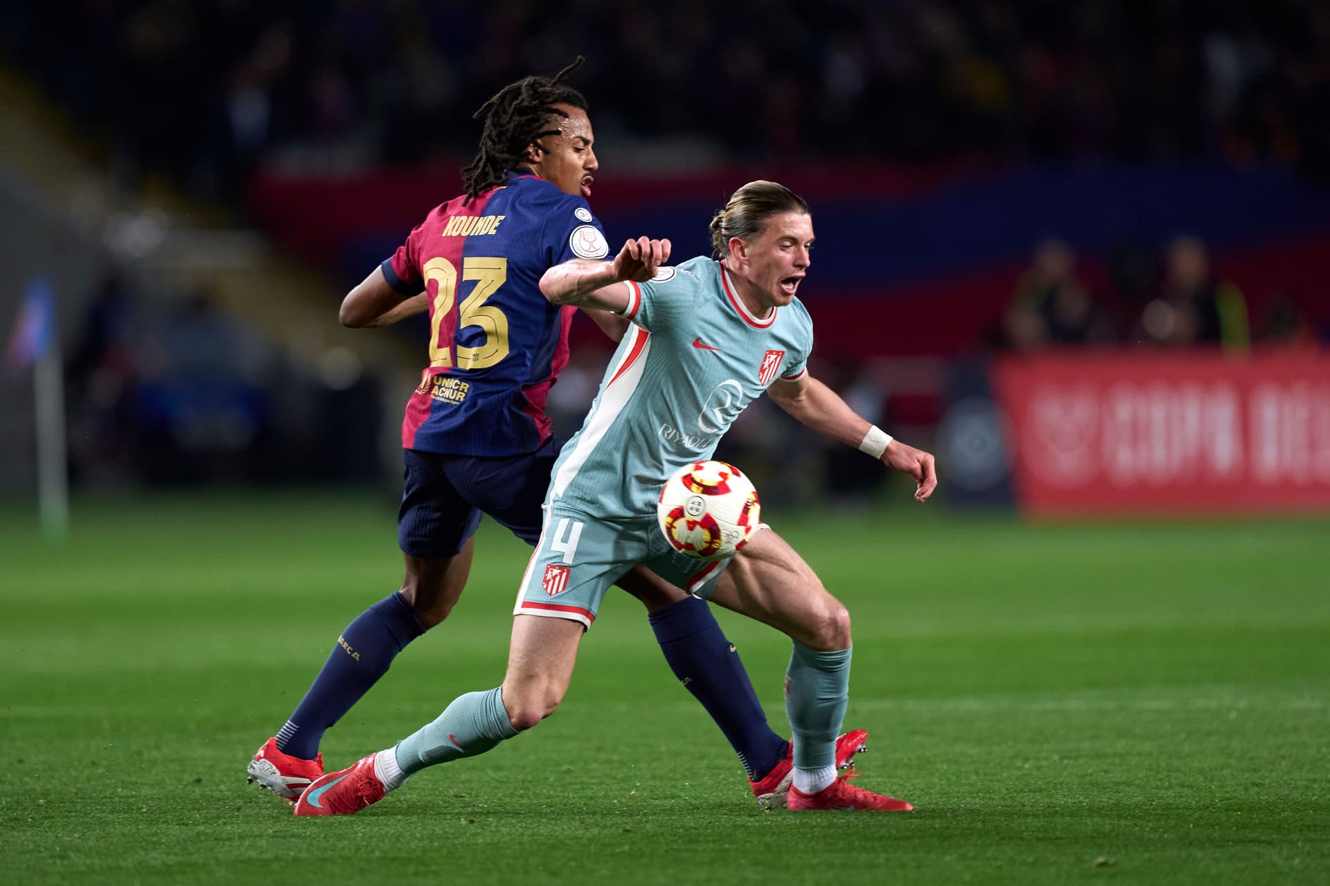 Jules Kounde and Conor Gallaghe