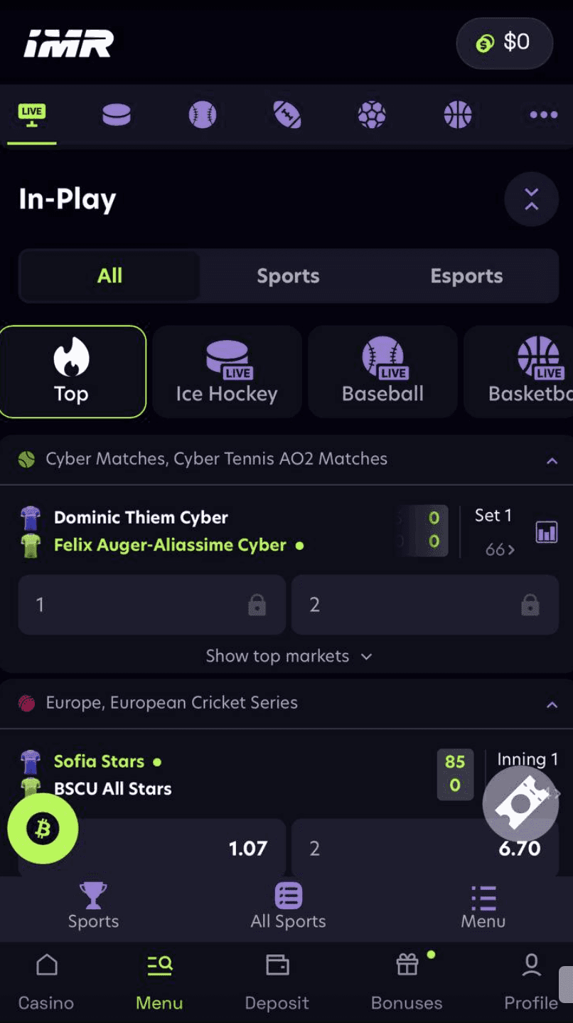 Live Betting & Streaming IMMERION