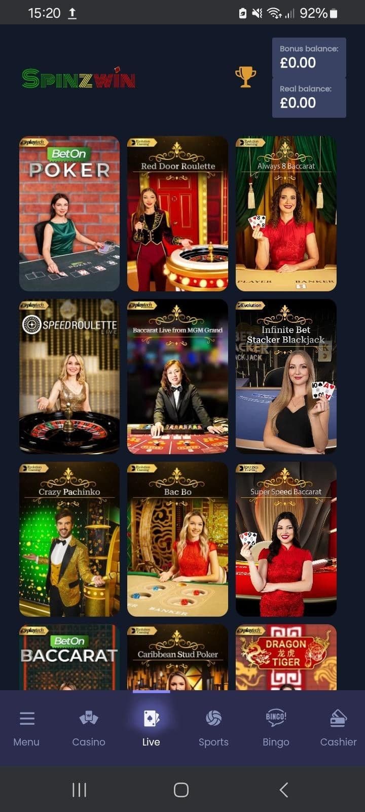 Live Dealer Games
