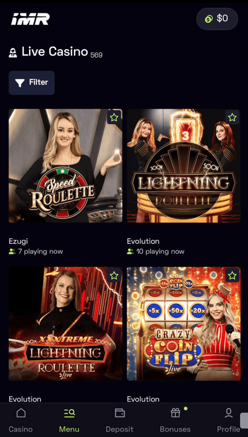 Live Dealer Games – Real Casino at Immerion