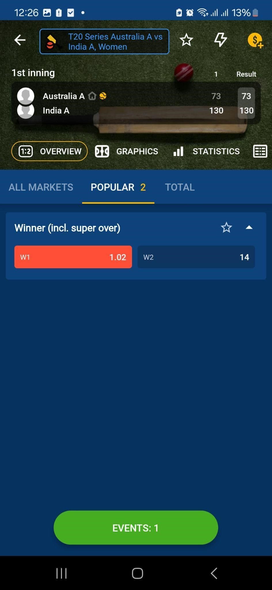 Live Sports Betting with Mostbet App step 1