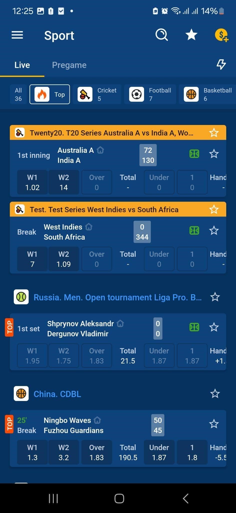 Live Sports Betting with Mostbet App