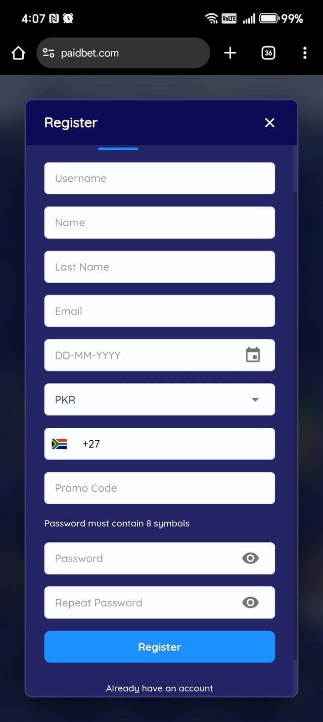 Log in to Paidbet via mobile browser.jpg