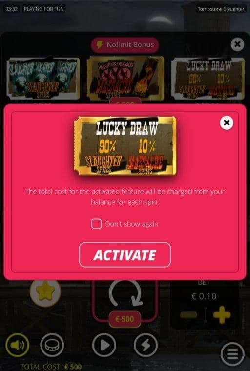 Lucky Draw tombstone