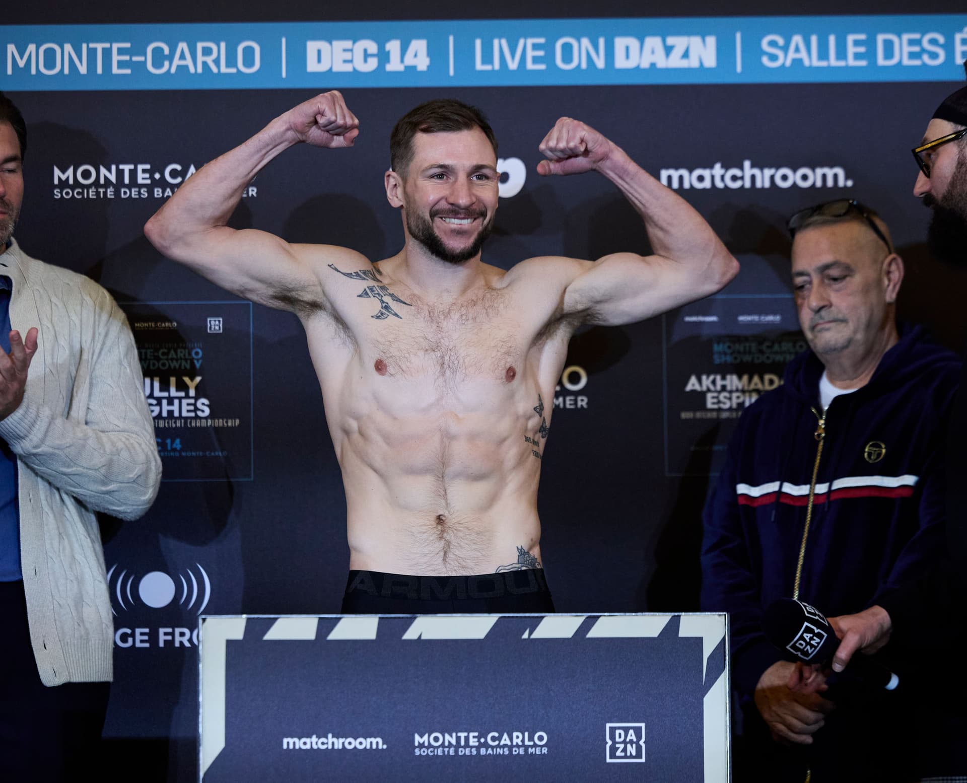 Maxi Hughes Weighs In ahead of his fight on the Matchroom Event.jpg