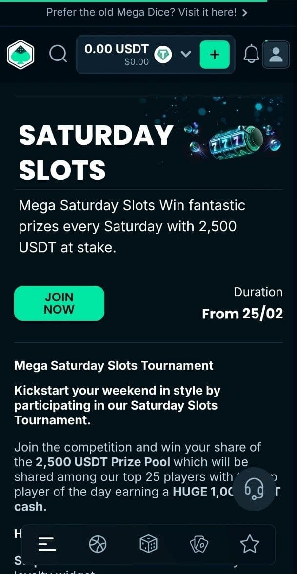 Mega Dice Casino Promotions