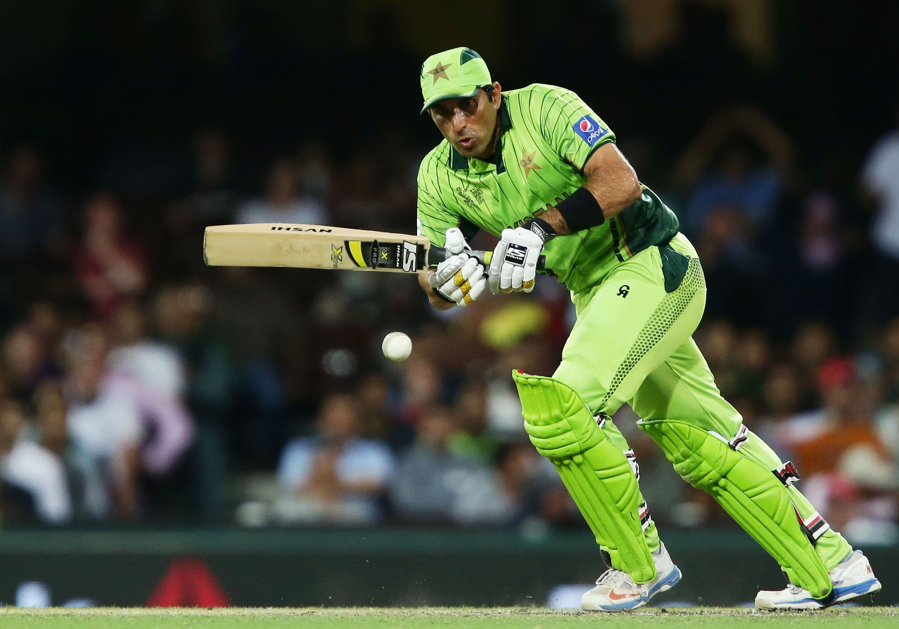 Misbah ul-Haq of Pakistan bats during the ICC Cricket World Cup