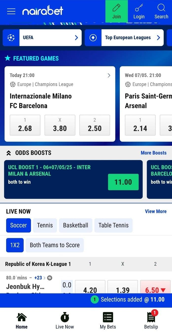 Nairabet Live Betting & Streaming