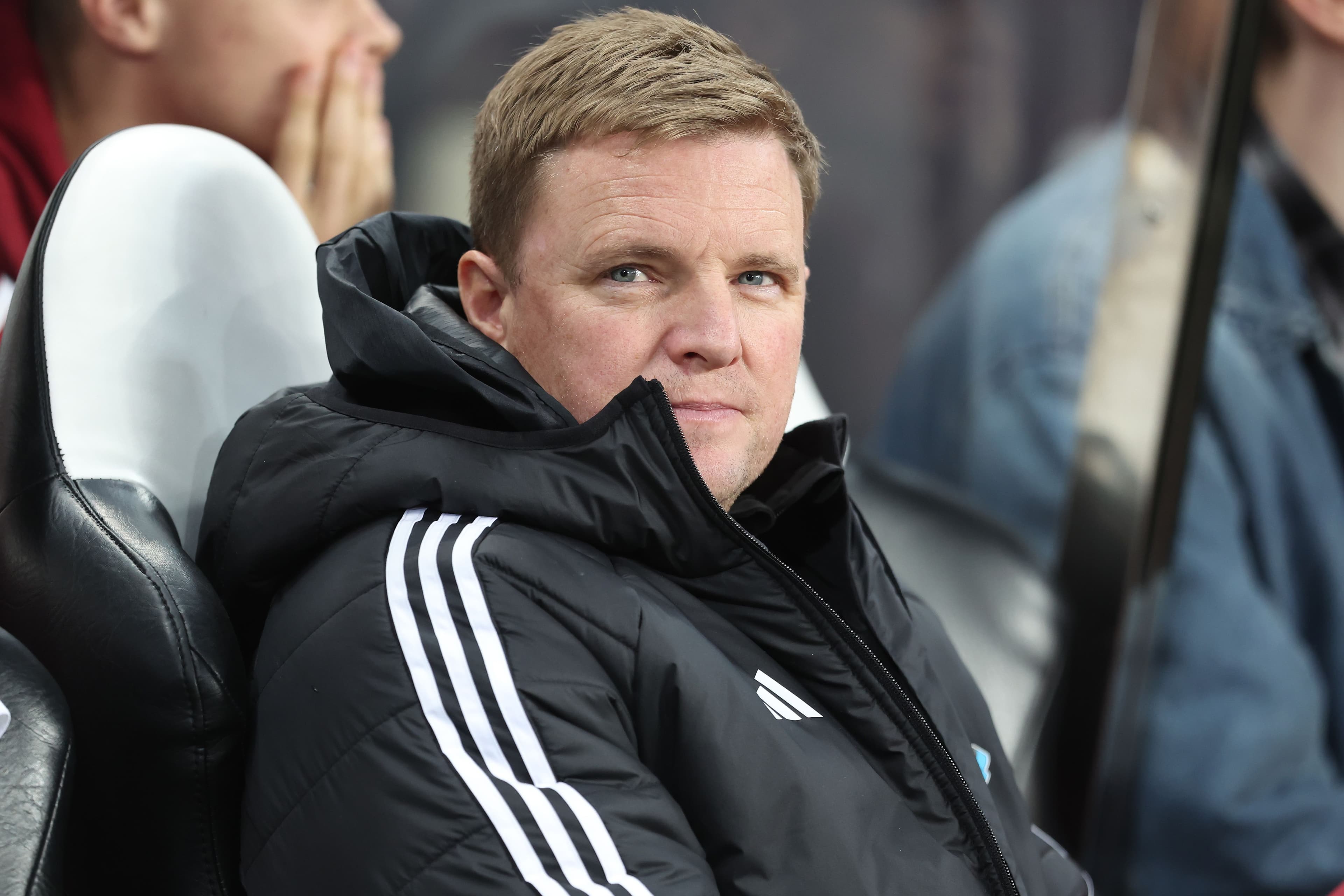 Newcastle United manager Eddie Howe is present during the Carabao Cup Quarter Final match