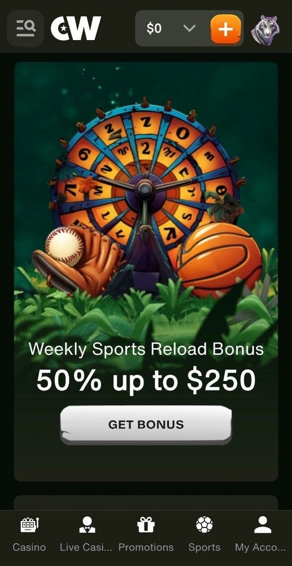 Ongoing Promotions & Reload Offers