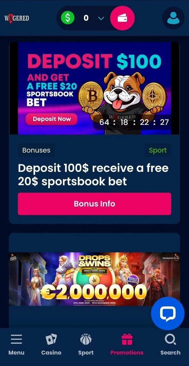 Other Wagered Casino Promotional Offers
