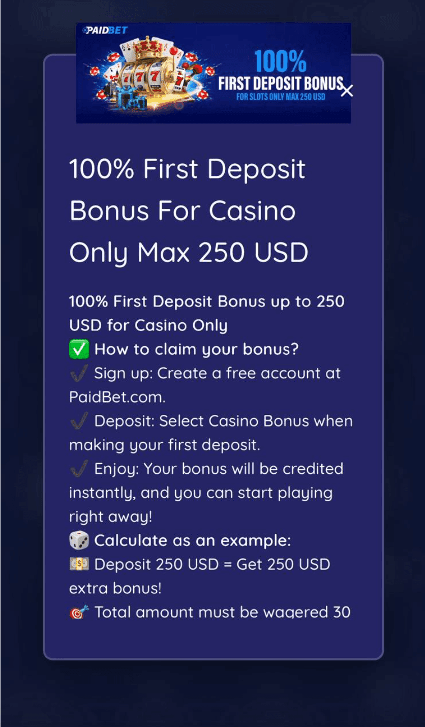 PaidBet Have a Sports and Casino Welcome Bonus.png