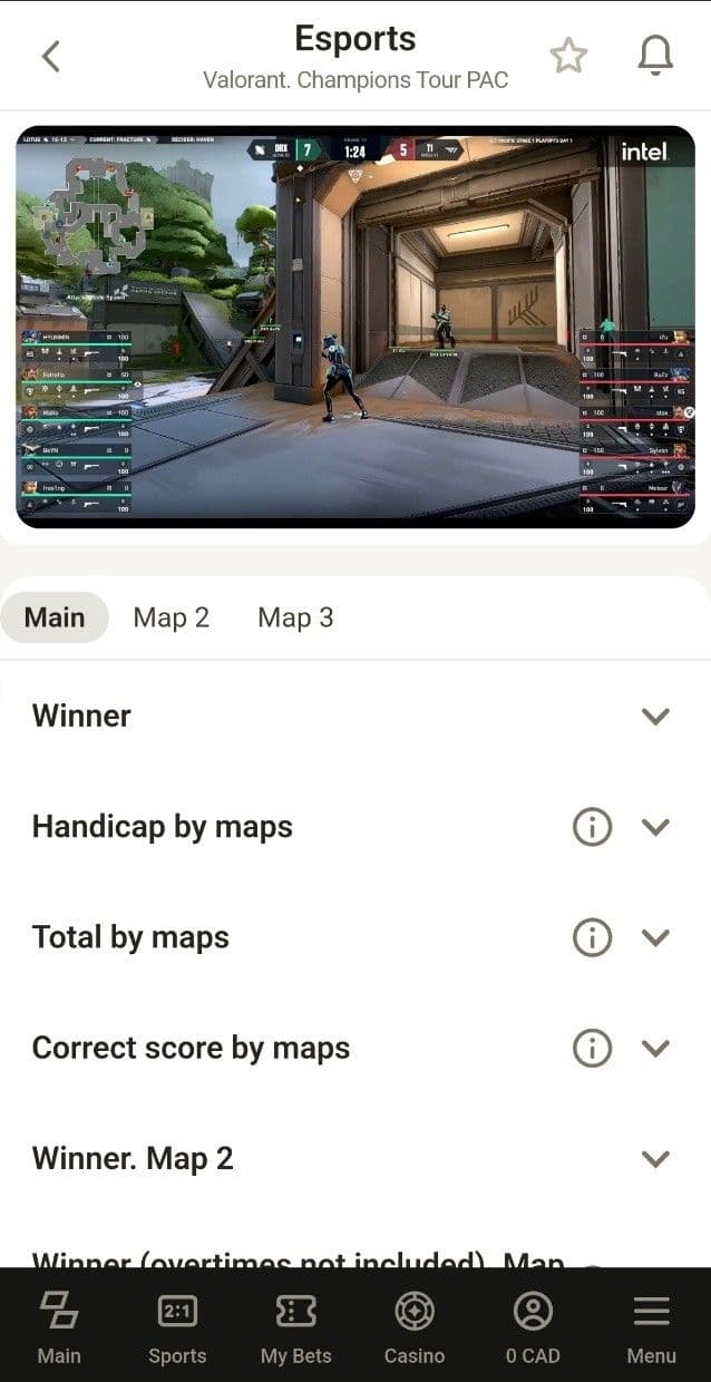 Parimatch Esports Betting Review