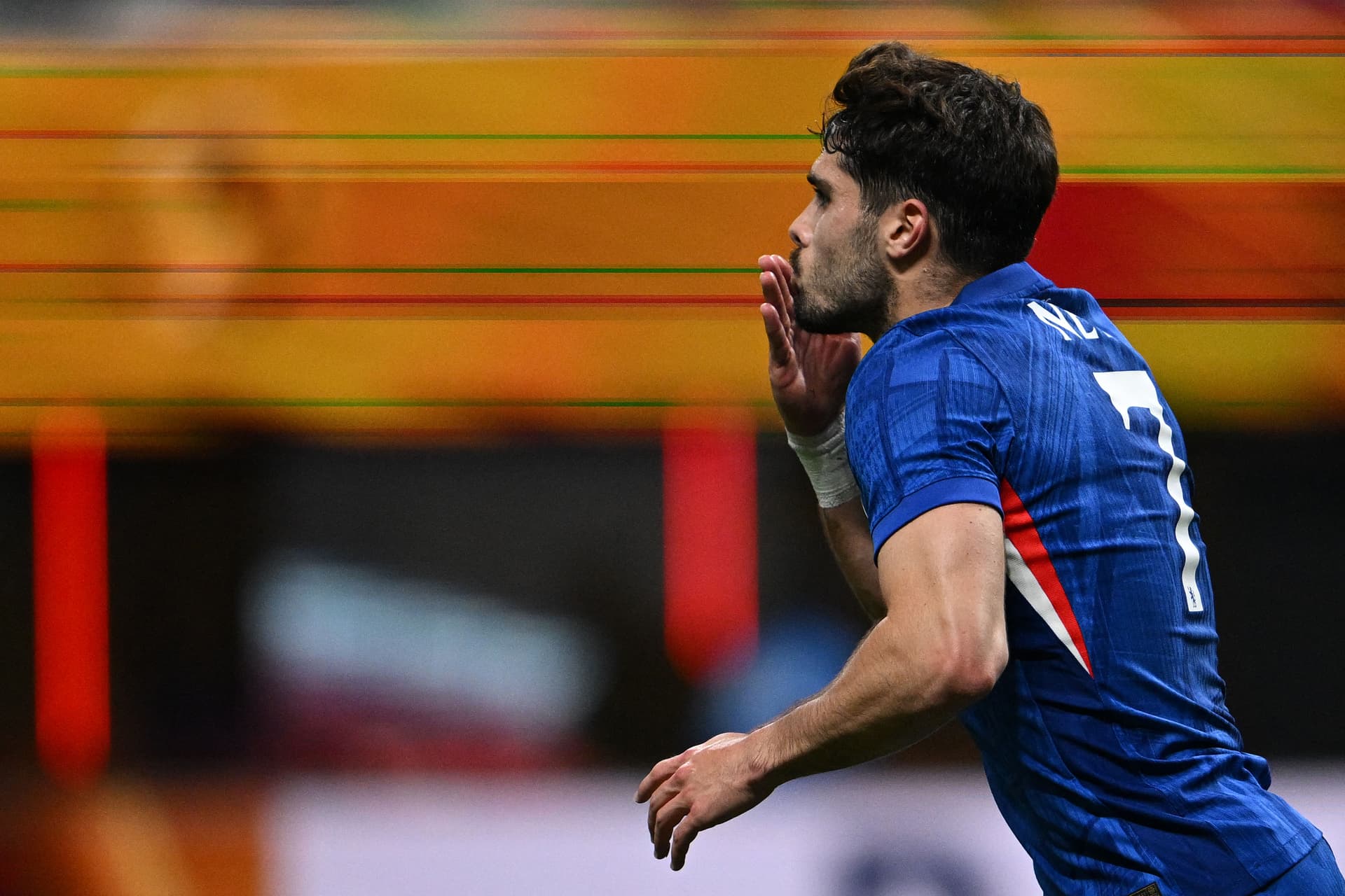 Pedro Neto celebrates after scoring a goal during the FIFA Club World Cup