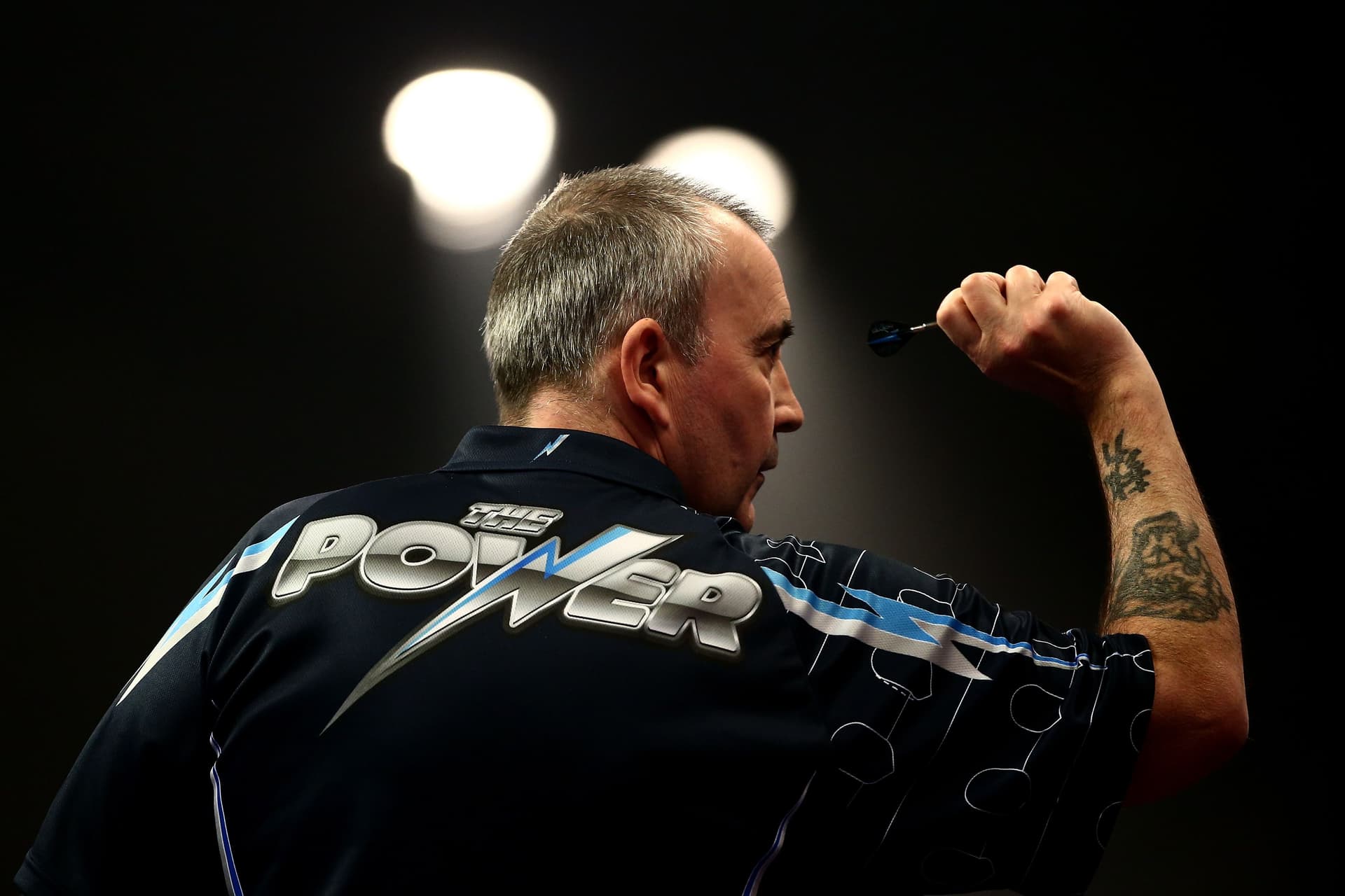Phil Taylor of England in action during his second round match against Mark Webster.jpg