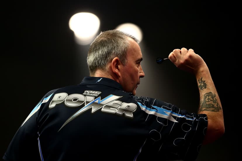 Phil Taylor of England in action during his second round match against Mark Webster.jpg