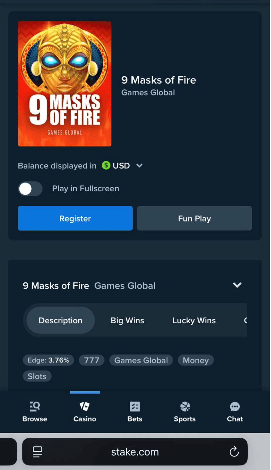 9 Masks of Fire for Real Money Playing Guide
