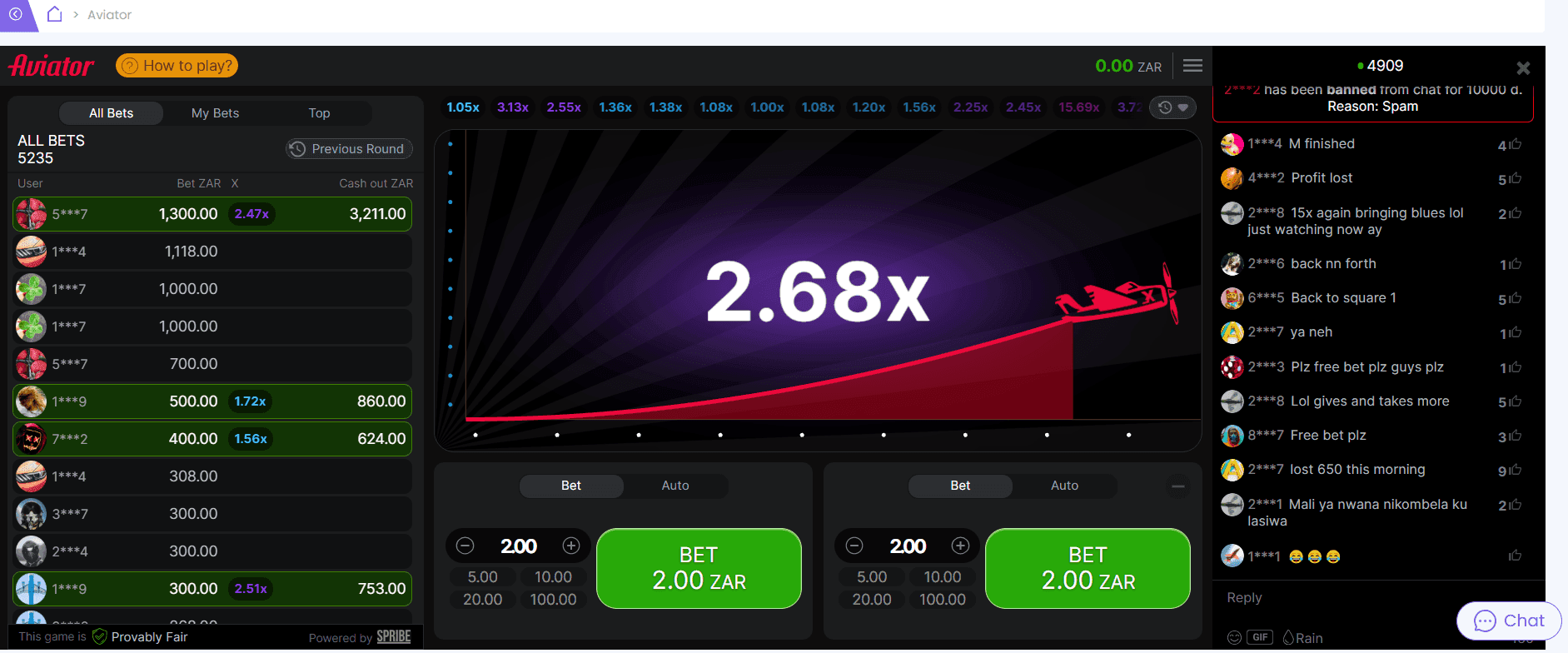 Play Aviator on Hollywoodbets