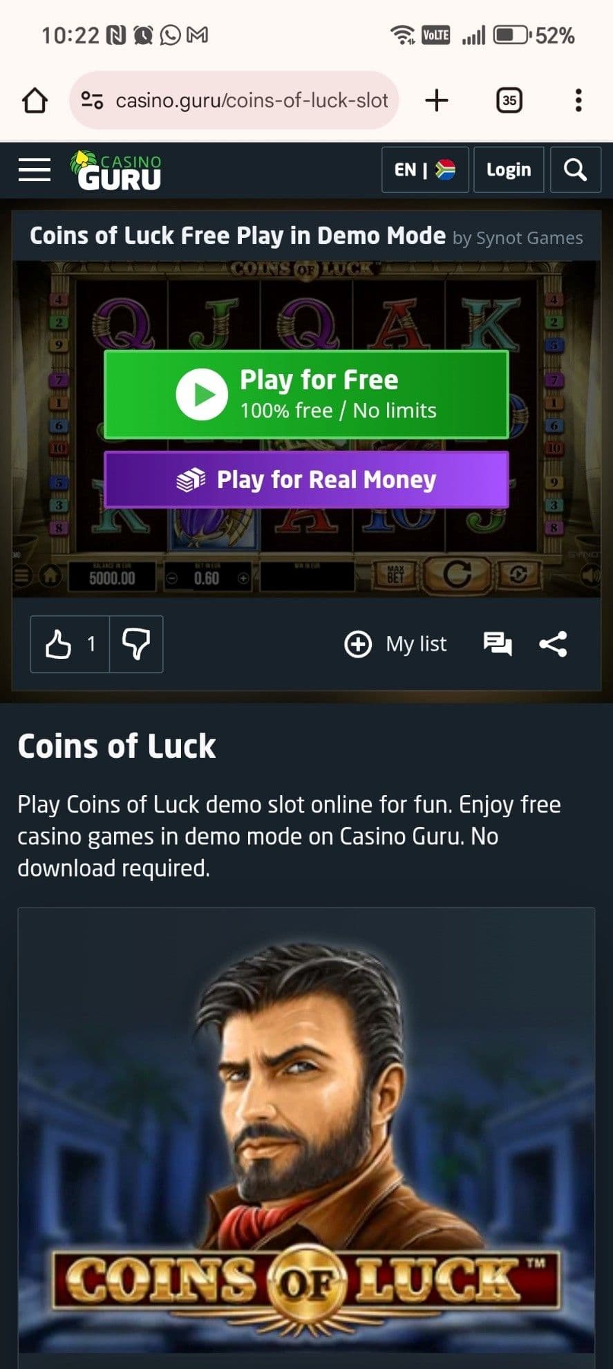 Coins of Luck Slot for Real Money Playing Guide