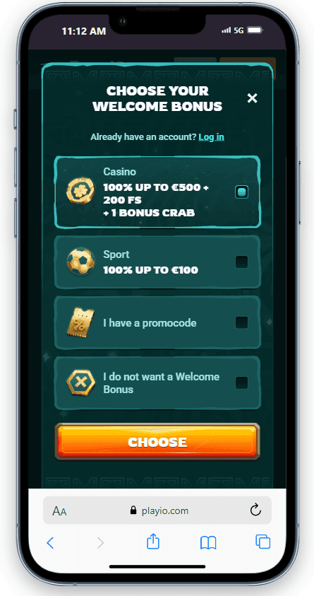 PlayIO website and select Join.