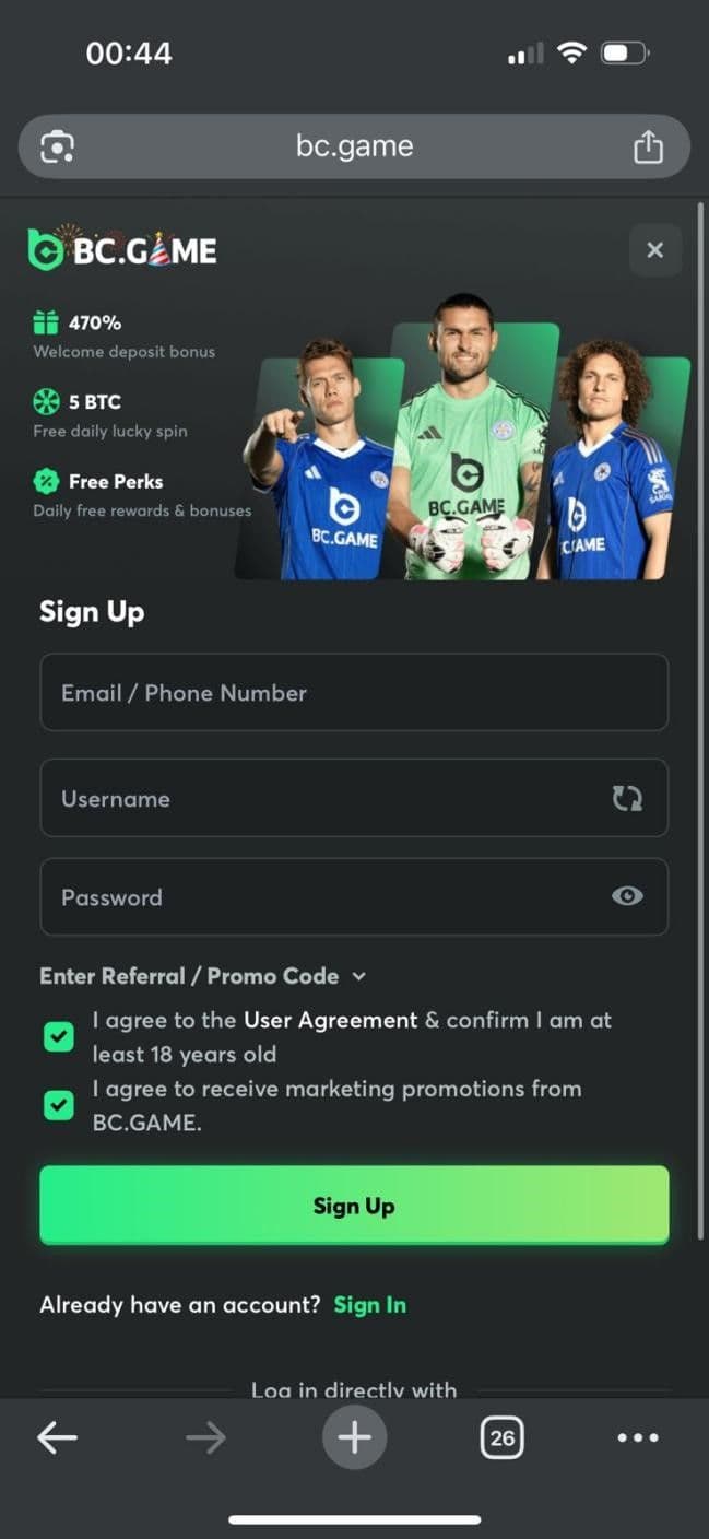 Provide your basic info and create a password to complete registration