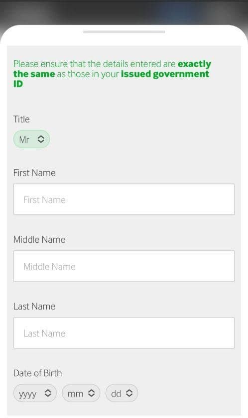 Provide your basic info and make sure it’s accurate before you proceed