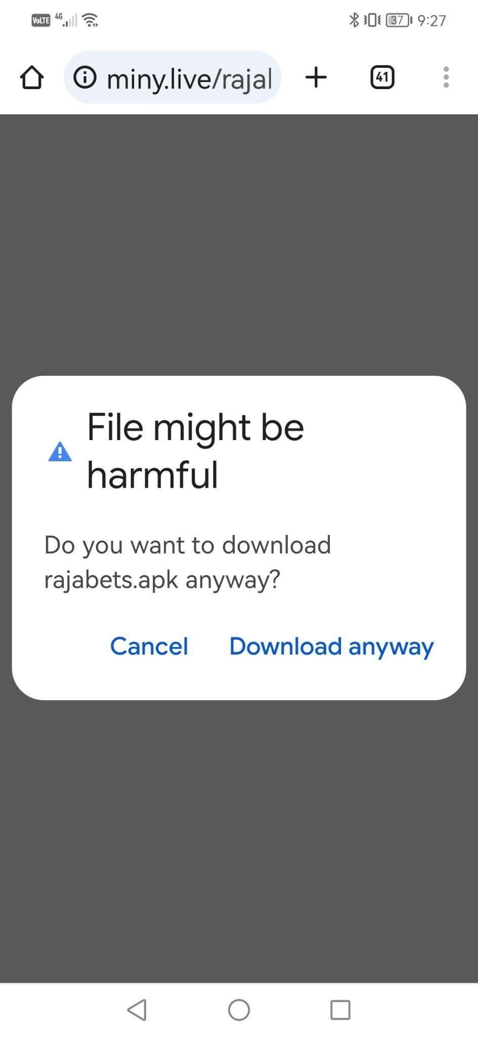 Rajabets APK for Android Devices Step 5