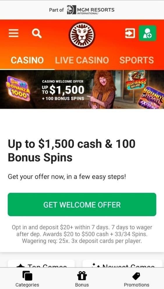 Read the terms and conditions before you claim the welcome bonus