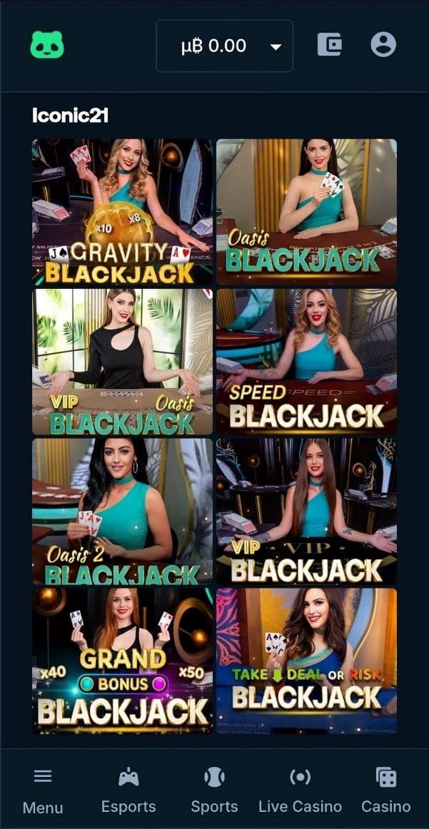 Real Casino Experience at Betpanda