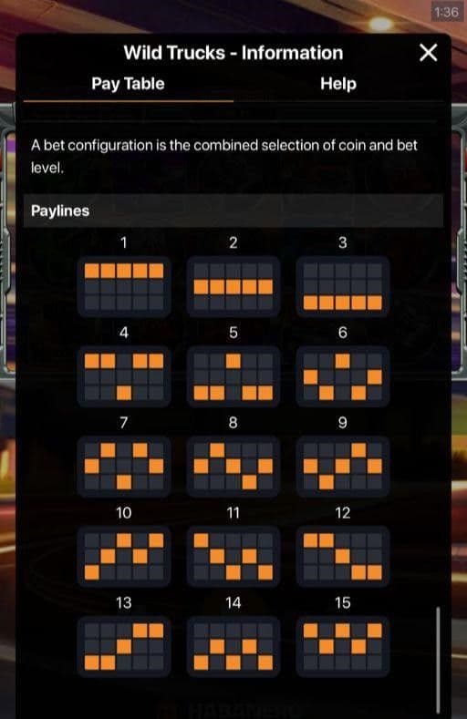 Reels, Rows, Paylines Wild trucks