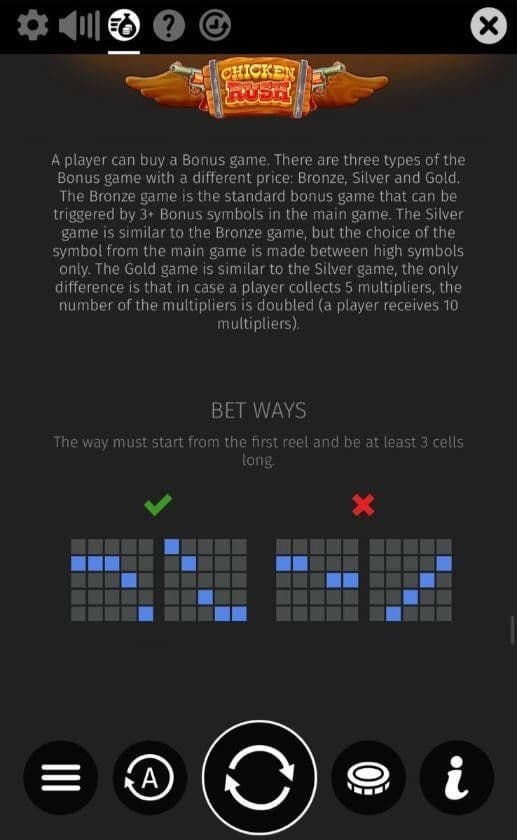 Reels, Rows, Paylines chicken rush slot!