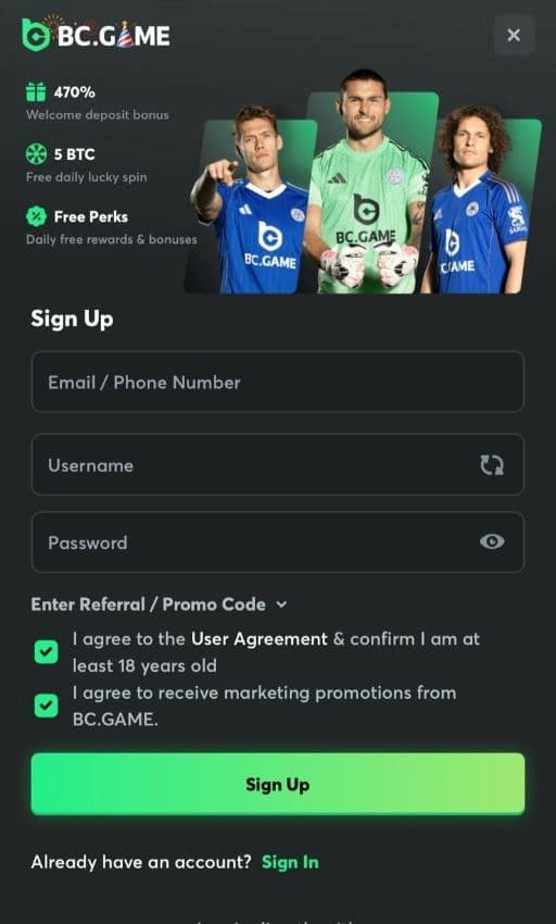 Register an Account.