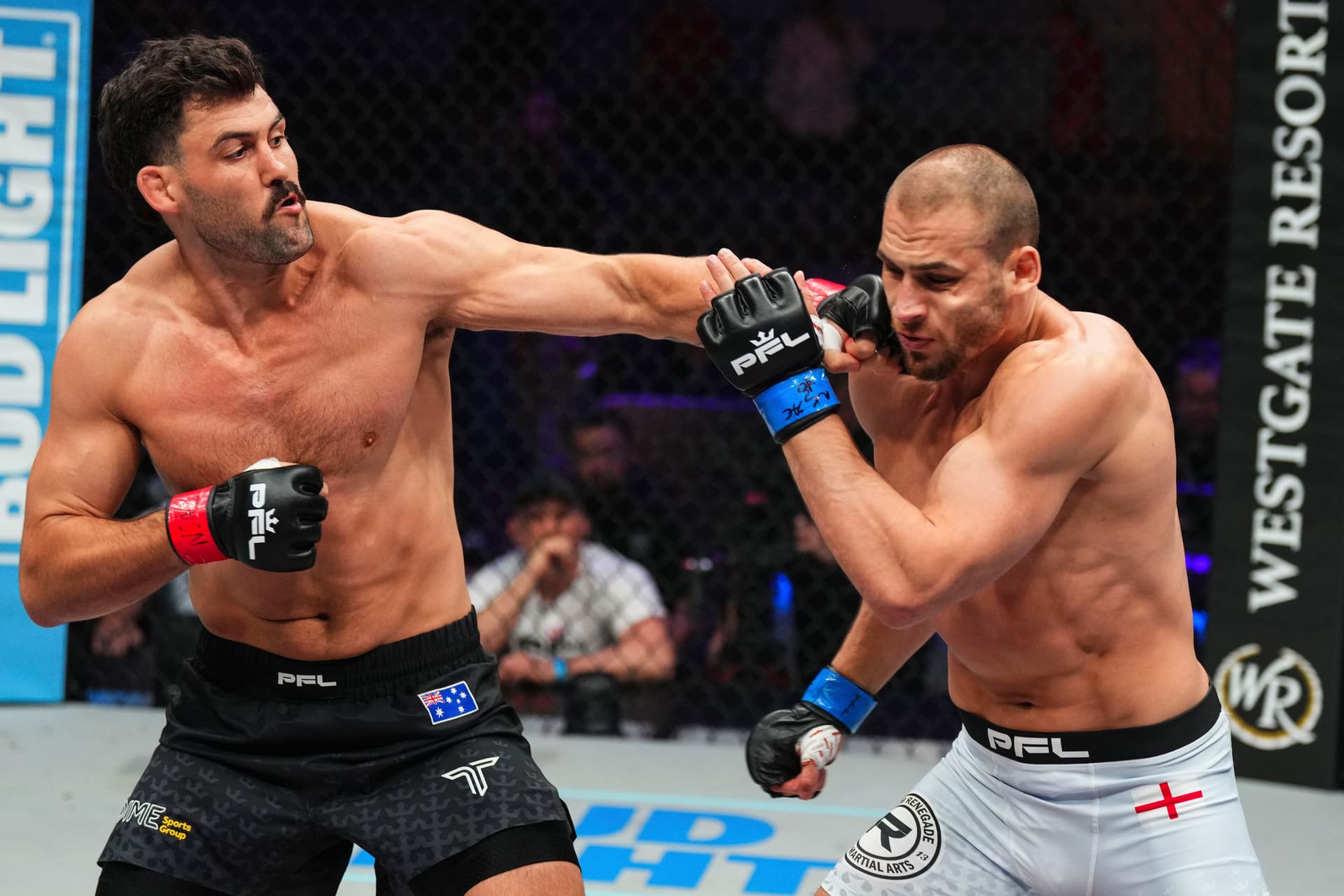 Rob Wilkinson throws a punch against Tom Breese//Getty Images