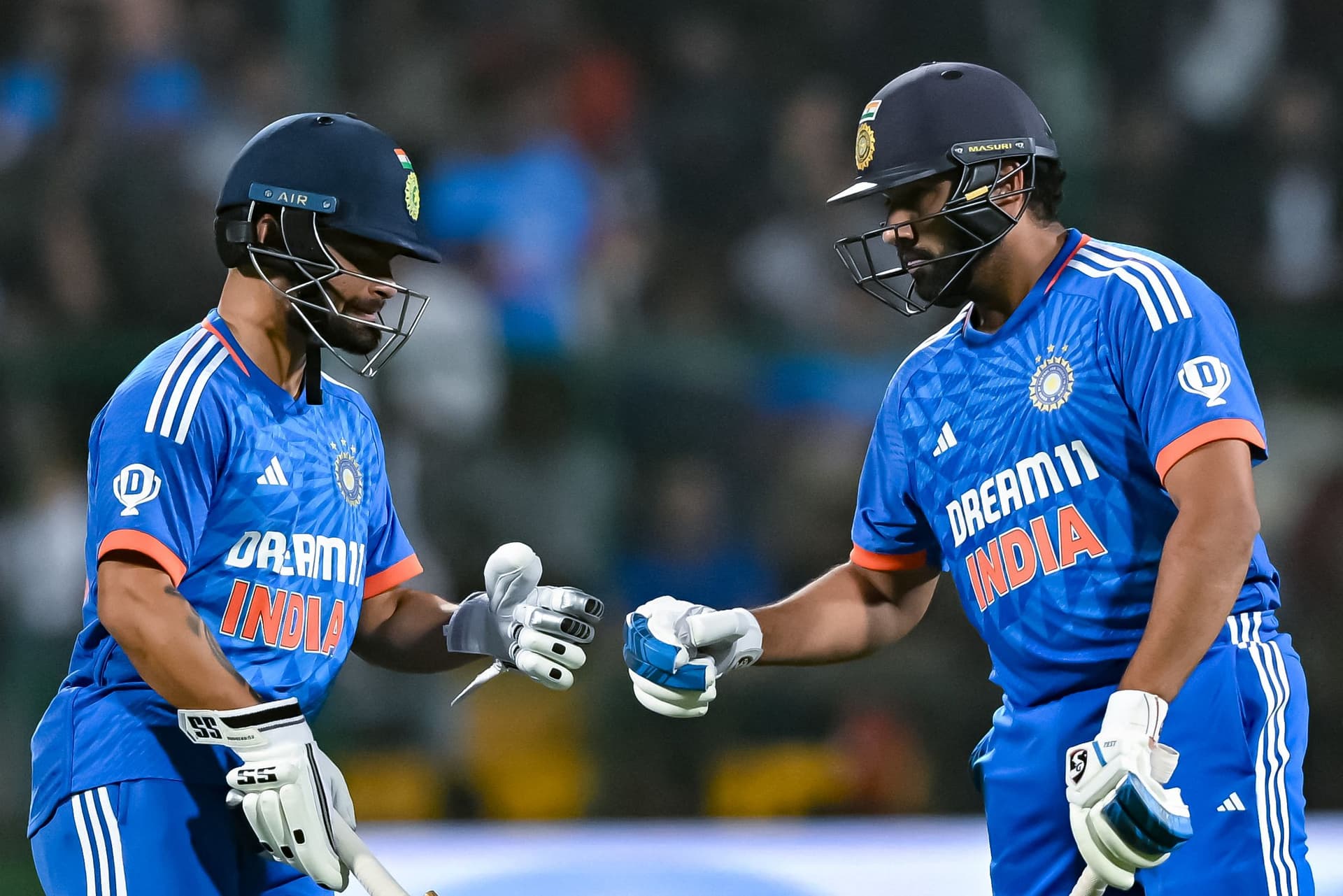 Rohit Sharma and his teammate Rinku Singh