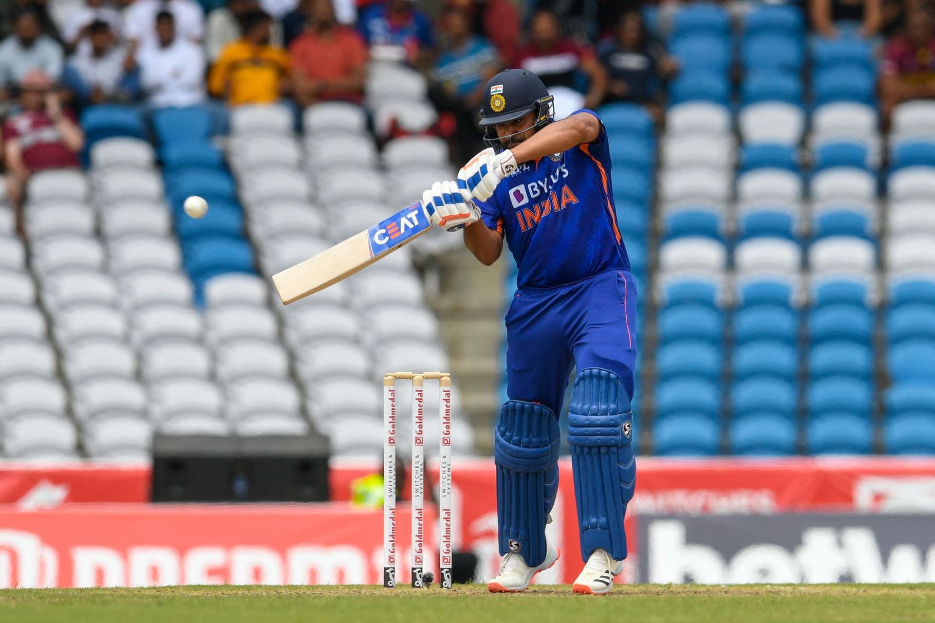 Rohit Sharma of India hits 4 during the 1st T20i match.jpg