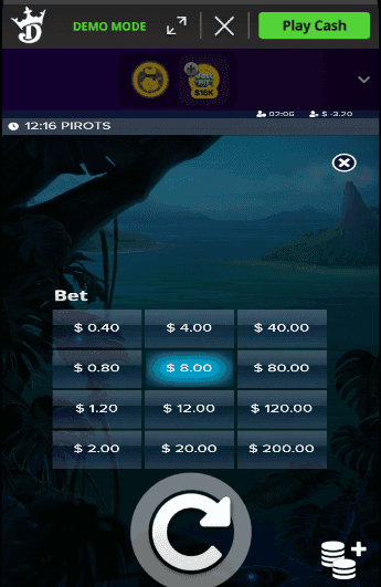 Set your bet. Most online casinos